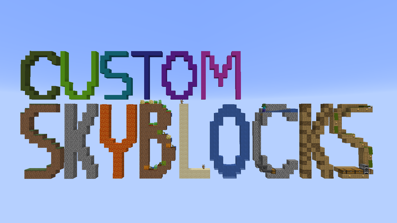 Unduh Custom SkyBlocks untuk Minecraft 1.14.4